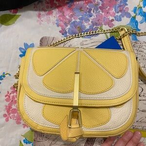 Vera Bradley lemon slice saddle bag crossbody